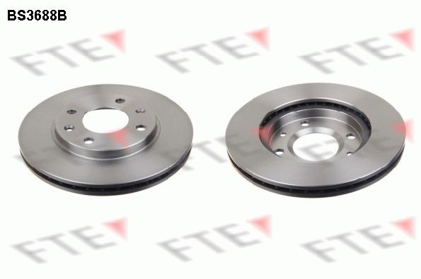 FTE BS3688B: Bremseskive Ø: 247mm, indvendigt ventileret, Ø: 247mm, coatet