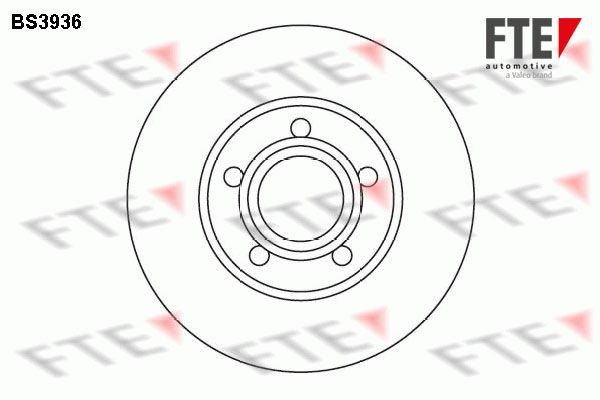 FTE BS3936: Disco de freno Ø: 276mm, ventilación interna, Ø: 276mm