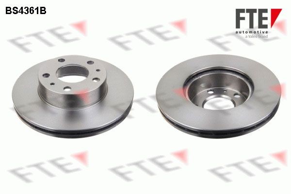 FTE BS4361B: Féktárcsa Ø: 280mm, belső hűtésű, Ø: 280mm, bevonatolt