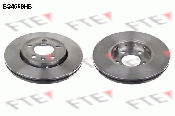 FTE BS4669HB: Piduriketas Ø: 256mm, sisemine õhutus, Ø: 256mm, kaetud