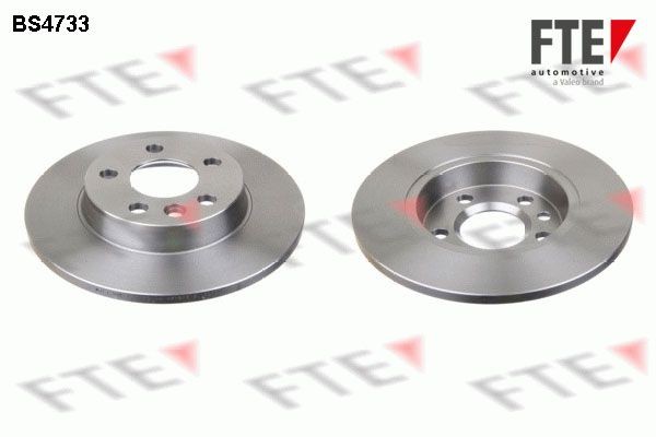 FTE BS4733: Stabdžių diskas Ø: 280mm, visiškai, Ø: 280mm