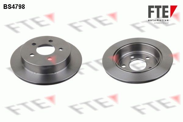 FTE BS4798: Bremseskive Ø: 278mm, fuldstændigt, Ø: 278mm