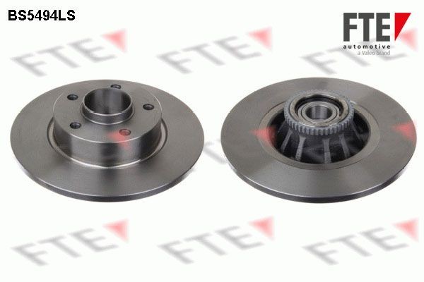 FTE BS5494LS: Piduriketas Ø: 280mm, täis, Ø: 280mm, koos ABS-andurirõngaga, koos rattalaagriga