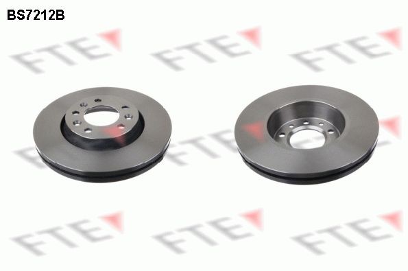 FTE BS7212B: Piduriketas Ø: 280mm, sisemine õhutus, Ø: 280mm, kaetud
