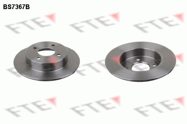 FTE BS7367B: Bremseskive Ø: 240mm, fuldstændigt, Ø: 240mm, coatet