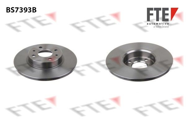 FTE BS7393B: Disc de frână Ř: 257mm, plin, Ř: 257mm, acoperit (cu un strat protector)