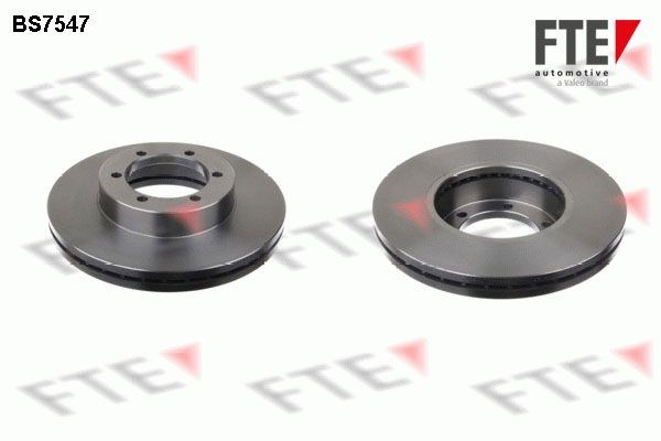 FTE BS7547: Bromsskiva Ø: 258mm, ventilerad invändigt, Ø: 258mm