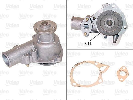 VALEO 506098 Wasserpumpe mit Dichtungen, ohne Deckel