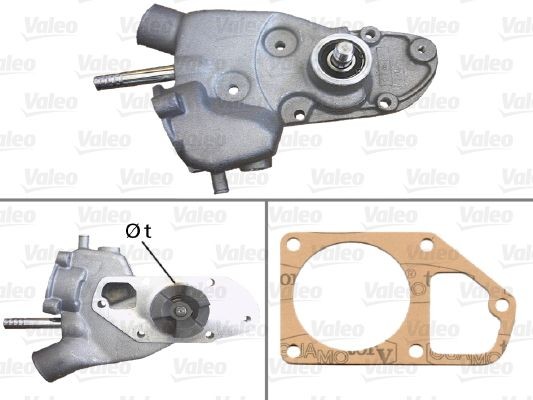 VALEO 506170: Veepump koos tihenditega, ilma kaaneta