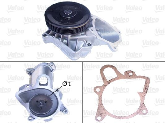 VALEO 506710: Pompe à eau avec joints, sans couvercle