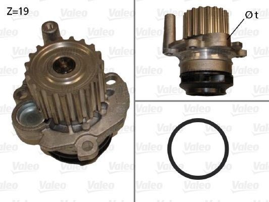 VALEO 506871: Ūdenssūknis bez vāciņa
