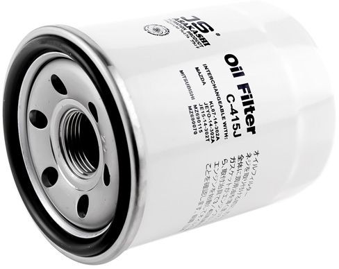 JS ASAKASHI C415J: Oliefilter med en returløbs-stop-ventil