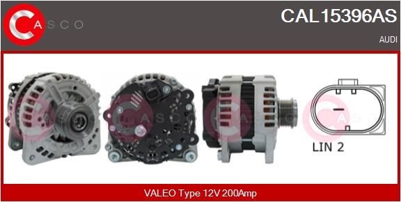 CASCO CAL10173AS: Alternator 70A, ze zintegrowanym regulatorem