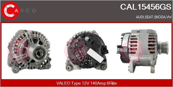 CASCO CAL10242AS: Alternator 120A, ze zintegrowanym regulatorem