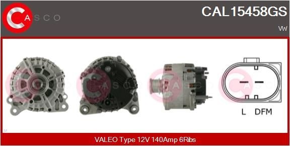 CASCO CAL10243GS: Alternator 90A, cu regulator integrat