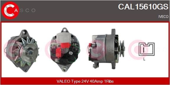 CASCO CAL10378GS: Alternator 140A