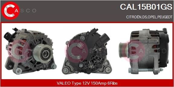 CASCO CAL10455AS: Kintamosios srovės generatorius 150A