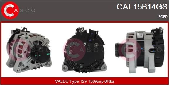 CASCO CAL10458AS: Laturi 150A, Integroidulla säätimellä