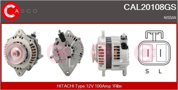 CASCO CAL10471GS: Alternator 140A, cu regulator integrat