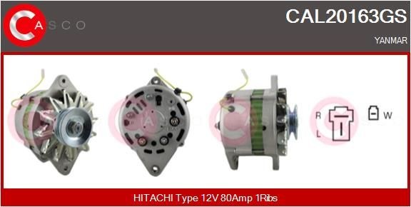 CASCO CAL10532GS: Laturi 180A