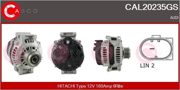 CASCO CAL10603AS: Laturi 90A, Integroidulla säätimellä