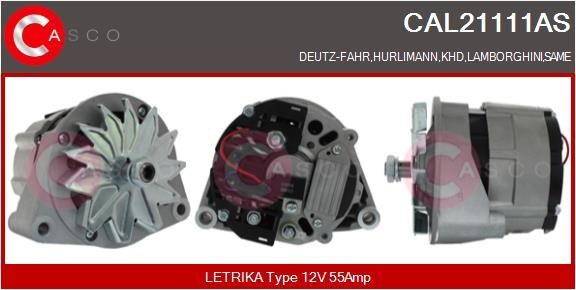 CASCO CAL10646GS: Laturi 80A, Integroidulla säätimellä
