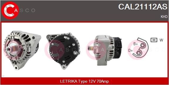 CASCO CAL10647GS: Laturi 80A, Integroidulla säätimellä