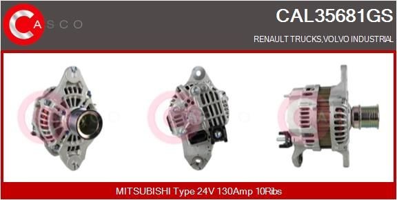 CASCO CAL20107AS: Alternatore Brand New HQ 100A, con regolatore integrato