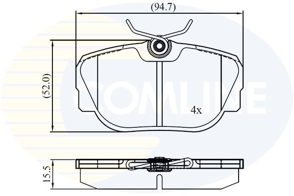 COMLINE CBP01093: Piduriklotsid