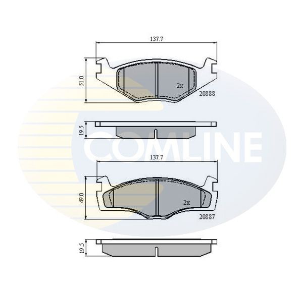 COMLINE CBP0149: Piduriklotsid