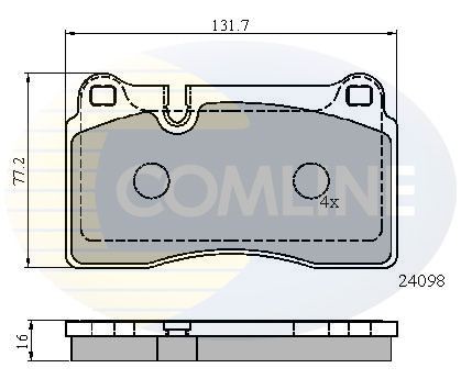 COMLINE CBP01626: Piduriklotsid