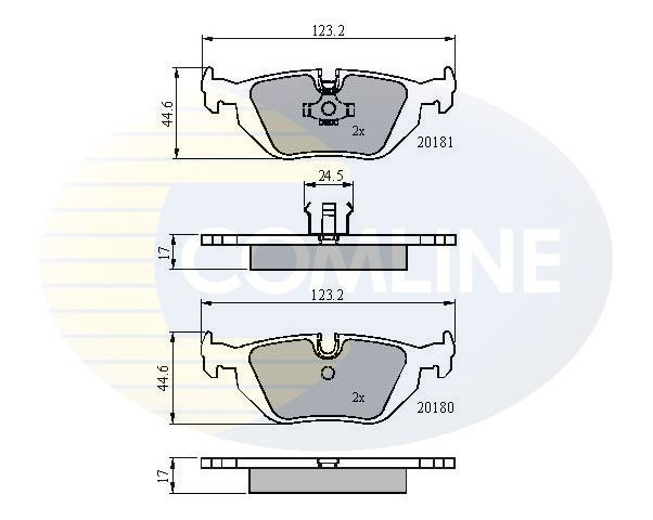 COMLINE CBP0166: Piduriklotsid