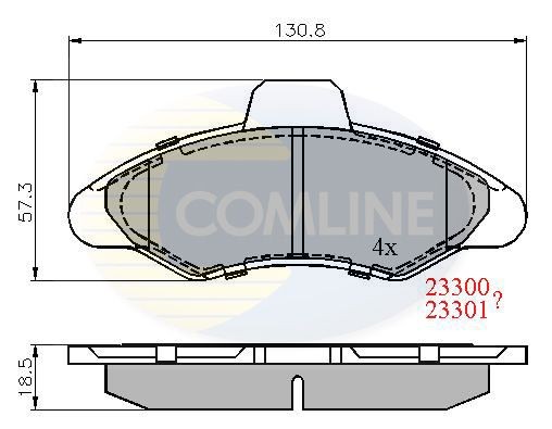 COMLINE CBP0393: Piduriklotsid