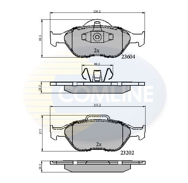 COMLINE CBP0891: Piduriklotsid