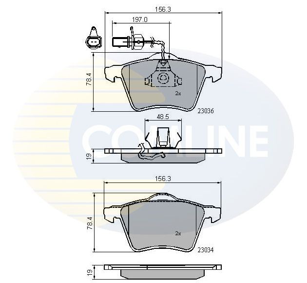 COMLINE CBP11168: Piduriklotsid