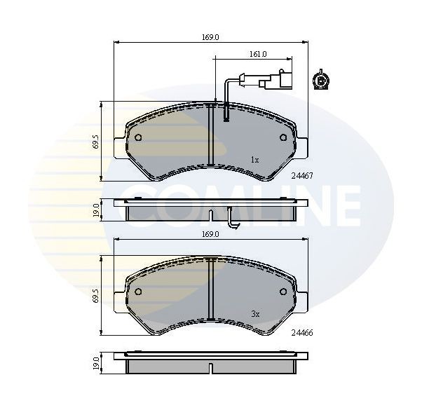 COMLINE CBP11623: Piduriklotsid