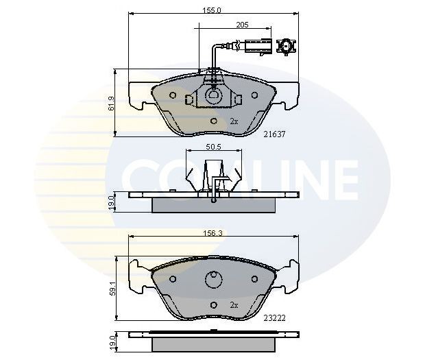 COMLINE CBP11772: Piduriklotsid