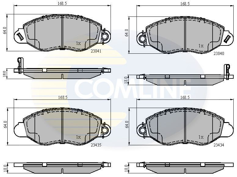 COMLINE CBP31107: Piduriklotsid
