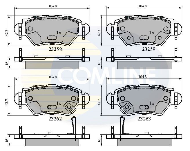 COMLINE CBP31504: Piduriklotsid