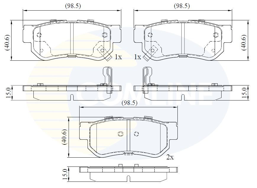 COMLINE CBP3935: Piduriklotsid