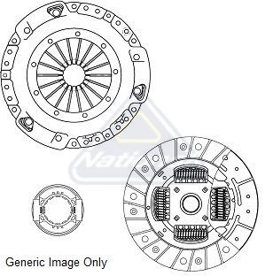 NATIONAL CK9942: Kit ambreiaj cu placa de presiune ambreiaj, cu disc ambreiaj, cu rulment presiune