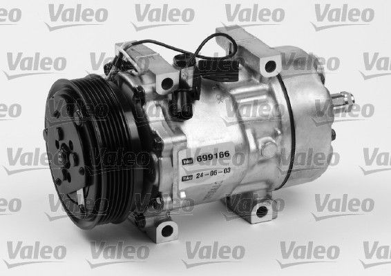 VALEO 699166: Kliimakompressor PAG-kompressoriõliga NEW ORIGINAL PART
