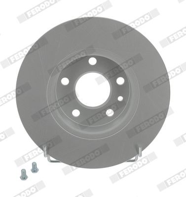 FERODO DDF067C: Disque de frein Ø: 251mm, plein, Ø: 251mm, revêtu, avec vis/boulons PREMIER Coat+ disc