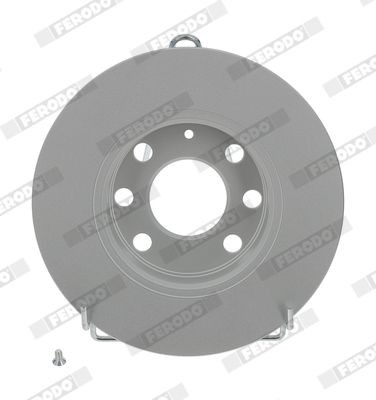 FERODO DDF116C: Brzdový kotouč R: 236mm, plný, R: 236mm, nátěr, se šrouby PREMIER Coat+ disc