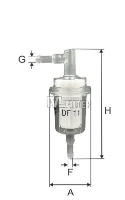 MFILTER DF 11: Degvielas filtrs