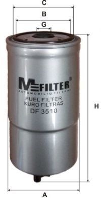 MFILTER DF 3510: Degvielas filtrs