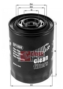 CLEAN FILTER DF1898: Oliefilter