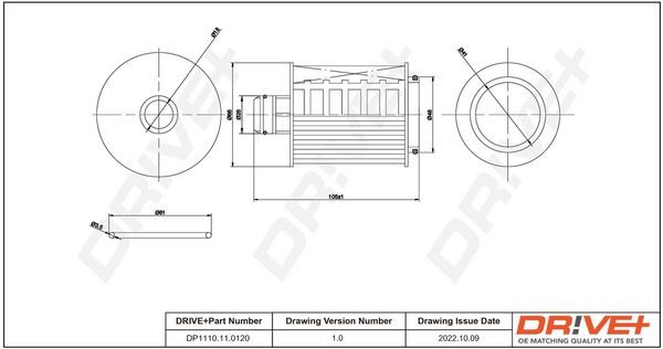 Dr!ve+ DP1110.11.0120: Oliefilter