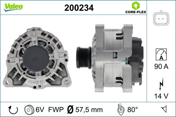 VALEO 826646: Sidurikomplekt siduri surveplaadiga, ilma survelaagrita, koos sidurikettaga KIT2P