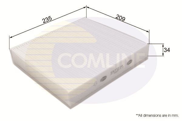 COMLINE EKF214: Filtro abitacolo Filtro antipolline